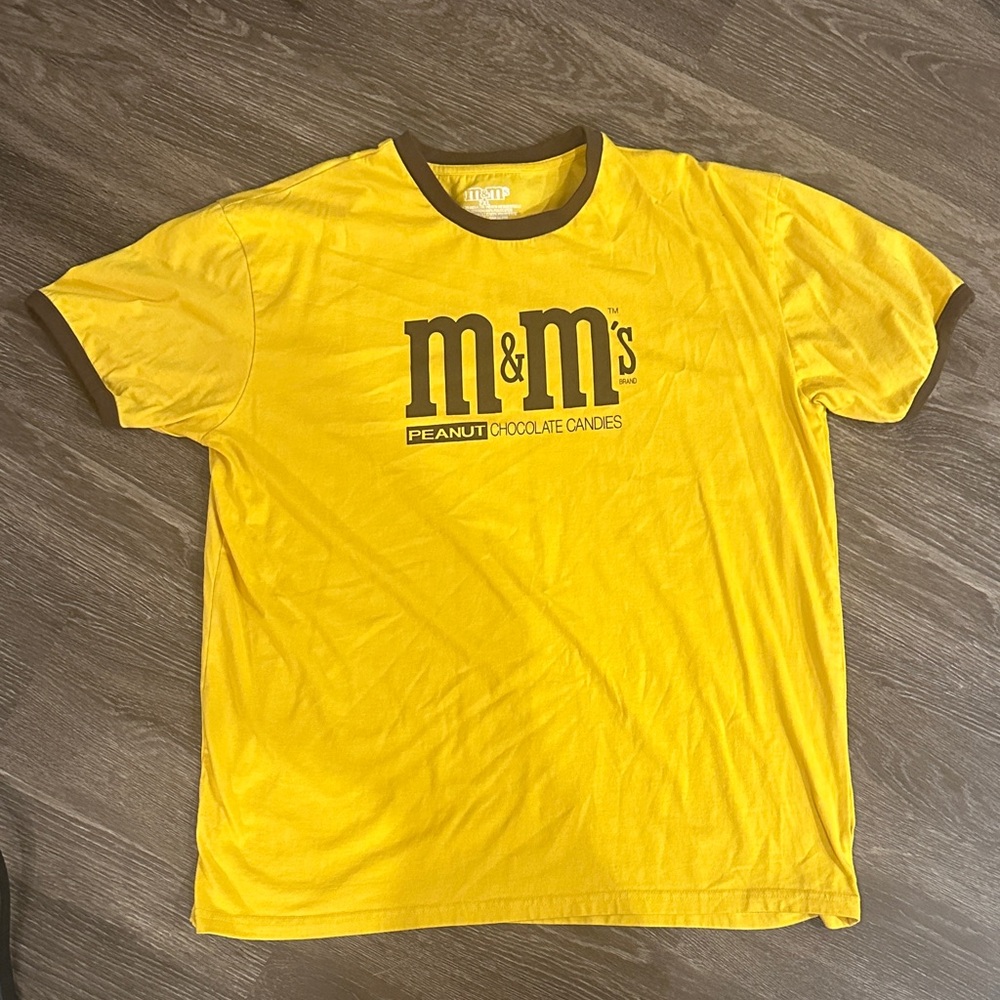 M&M'S Bright Yellow Tee with Brown Trim